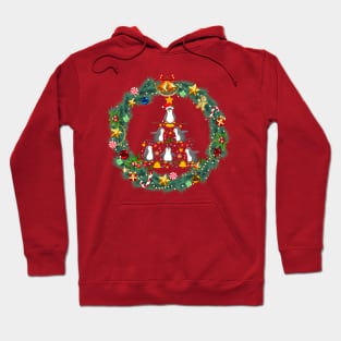 Penguin Christmas Tree Hoodie